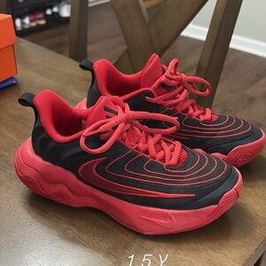 Nike Red and Black Kids Sneakers
